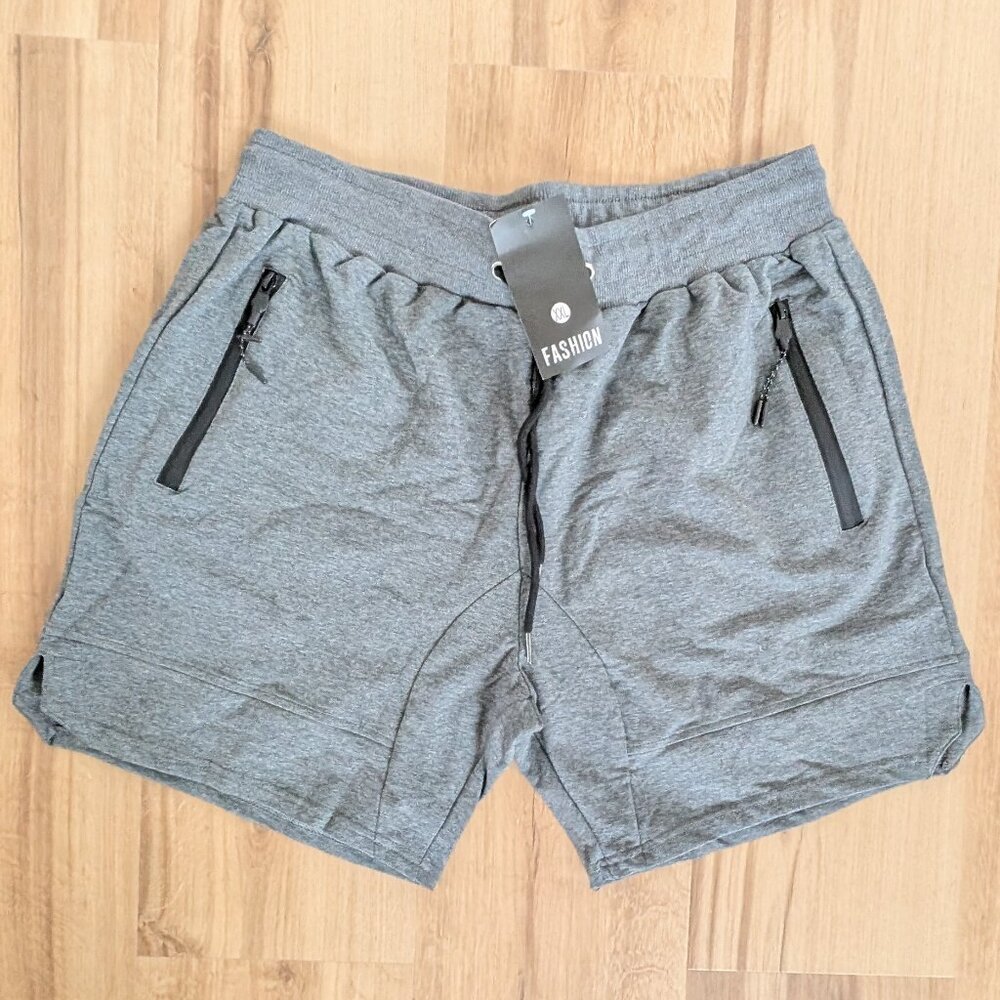 NWT Men’s Grey Athletic Shorts XXL (34" Waist, 9.5" Inseam)